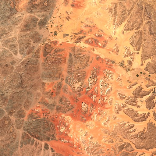 wadi-rum satellite imagery