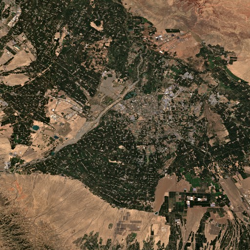 zhangye-danxia satellite imagery