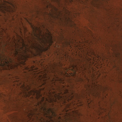 uluru satellite imagery