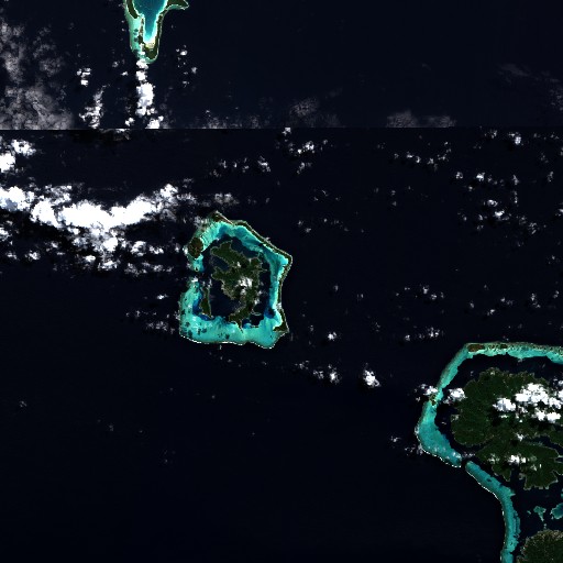 bora-bora satellite imagery