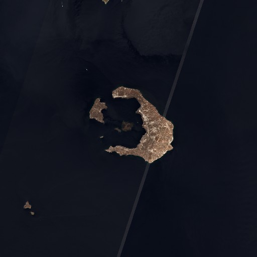 santorini satellite