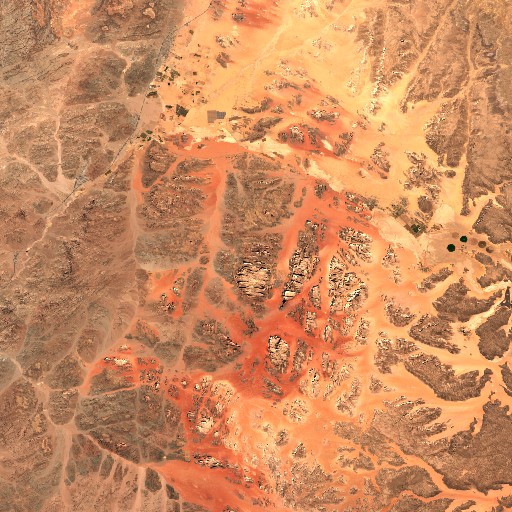 wadi-rum satellite imagery