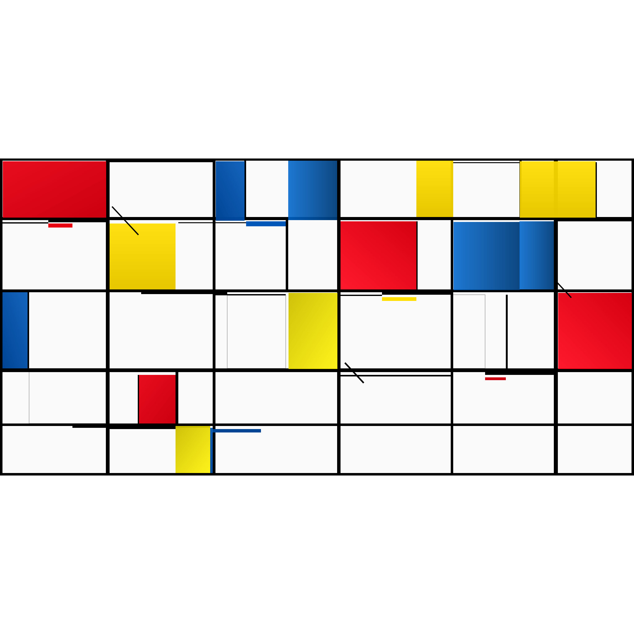 Piet Mondrian interpretation