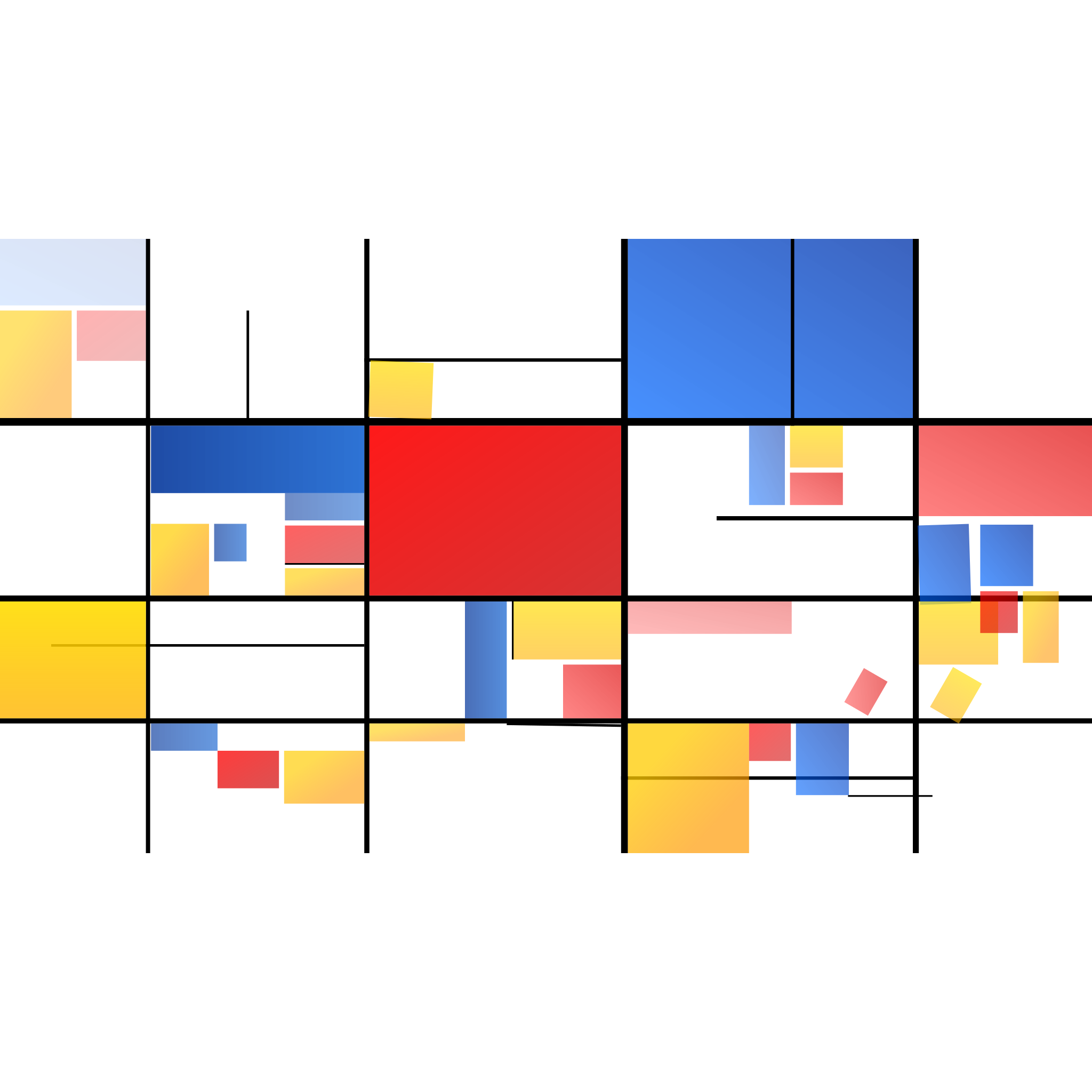 Piet Mondrian interpretation