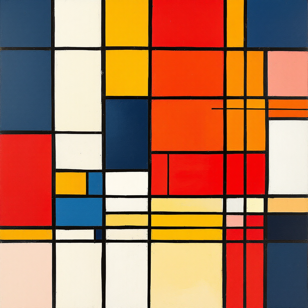 europe-45n-30w - Piet Mondrian